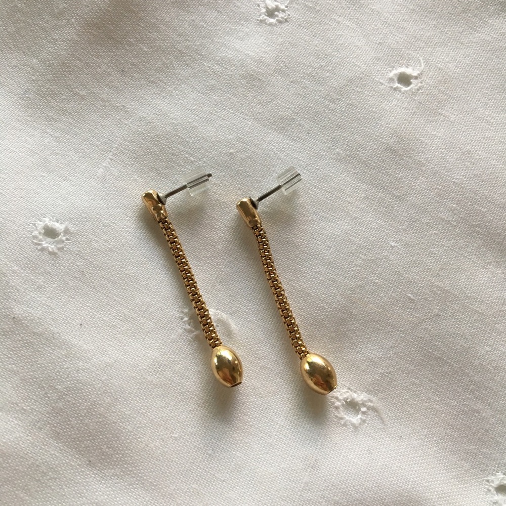 🌼Gold chain dangle earrings